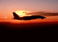 f14 at sunset